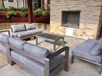 Outdoor, Covered Fire Place